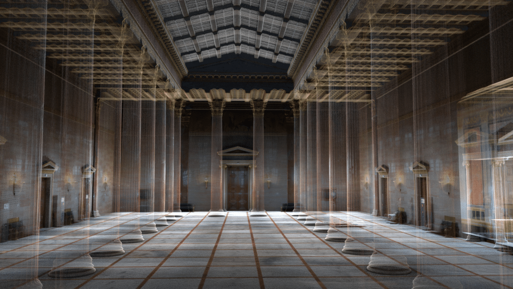 Punktwolke Österreichisches Parlament